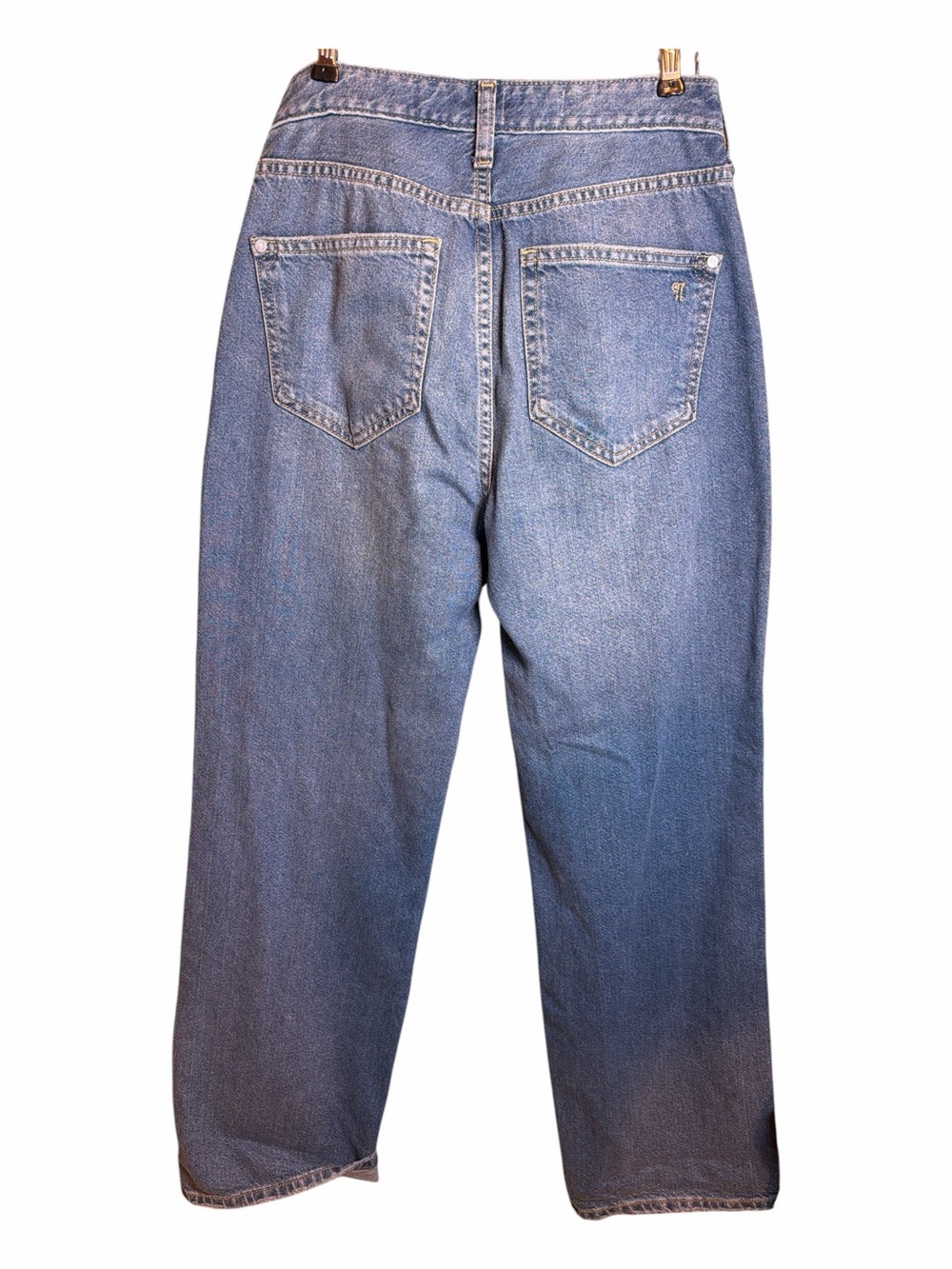Pilcro by Anthropologie High Rise Wide Leg Distressed Jeans Size 25 100% Cotton - Picture 3 of 8